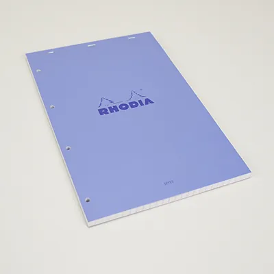 Bloc note agrafé Rhodia Reflets Pastel N°20 Séyès - 80 feuillets - 31,8 x 20,2 cm - Cahiers et blocs notes-8