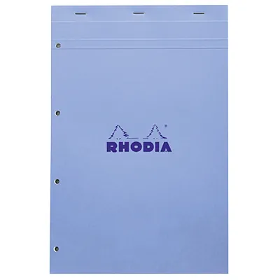 Bloc note agrafé Rhodia Reflets Pastel N°20 5/5 - 80 feuillets - 31,4 x 20,2 cm - Blocs notes, Cahiers