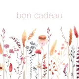 Bon cadeau fleurs champêtres 12x12cm avec enveloppe – Paquet de 12 - Bons cadeaux