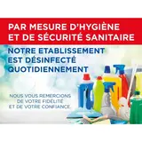 Panneau d'information établissement désinfecté Mesures d'hygiène 20 x 15 cm PVC - Signalétique de sécurité