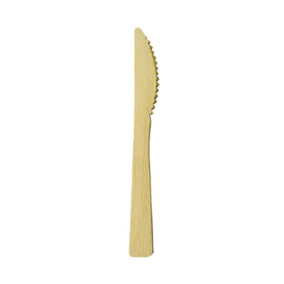 Couteau en bois 17 cm - Couvert en bois - Paquet de 50 - Couverts jetables, Couverts bois