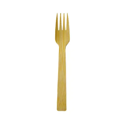 Fourchette en bois 17 cm - Couvert en bois - Paquet de 50 - Couverts jetables, Couverts bois