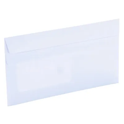Enveloppe blanche DL 110 x 220 mm 80g avec fenêtre La Couronne - Paquet de 500 - Enveloppes blanches-3