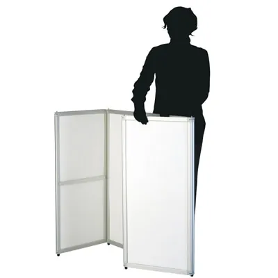 Comptoir compact arrondi transportable - Comptoirs Stand Expo-3