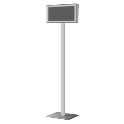 Porte-affiche sur pied A4 horizontal double face – Porte-message sur pied - Support affiche sur pied - Porte-visuels sur pied
