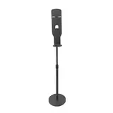 Support sur pied pour gel hydroalcoolique H160 cm - Support pour flacon - Métal noir - Distributeur de savon