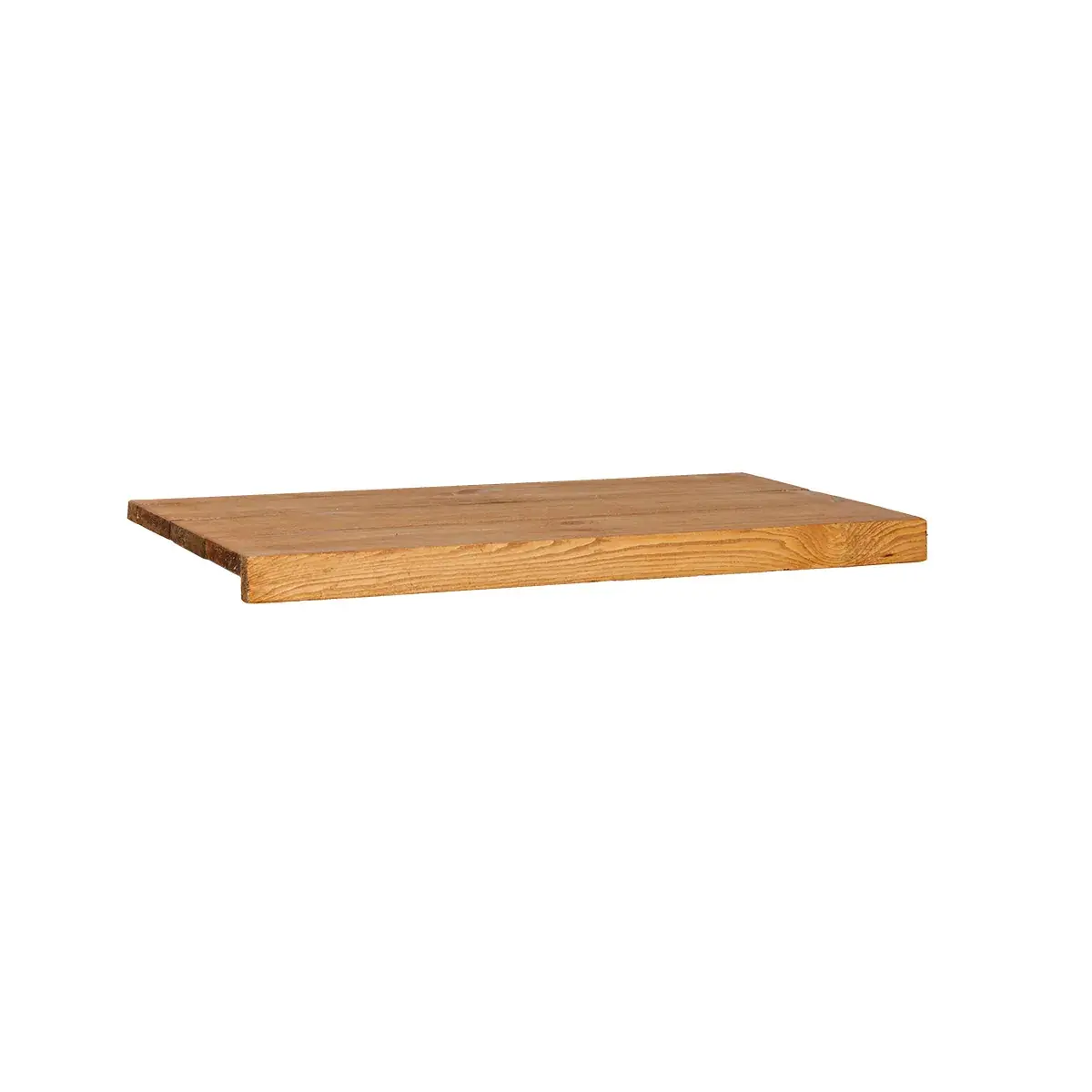 Tablette bois massif brun L60 x P31,8 cm - Modèle d'étagère pour boutique - Tablettes Bois Brut