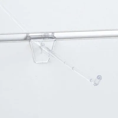 Broche simple plastique de réserve pour panneau rainuré ø 6 mm x L 20 cm Transparente - Tige - Lot de 10 - Broches simples pour panneaux rainurés-2