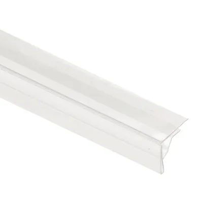 Réglette porte-étiquette pour tablette verre transparente L 1000 x H 20 mm – Barrette porte-étiquette à clip – Lot de 10 - Réglettes porte-étiquettes pour tablettes