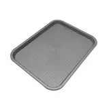 Plateau fast food plastique 46 x 36 x 2 cm - Plateau self service - Plateau de service - Noir - Plateaux de service, Plats jetables