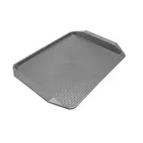 Plateau fast food plastique 43,3 x 30,5 x 2 cm - Plateau self service - Plateau de service - Noir - Plateaux de service, Plats jetables