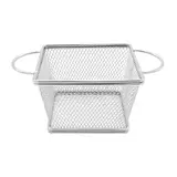 Mini panier à frites inox avec poignée 12,3 x 9,8 x 8,1 cm - Panier frites individuel - Barquettes frites, Cornets frites