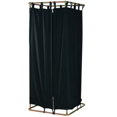 Cabine d'essayage démontable acier 83 x 79 x 182 cm - Vestiaire portable - Cabines d'essayage-2