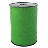 Bolduc vert à pois 10 mm x 225 m polypropylène - Bolducs imprimés et à motifs