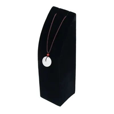Présentoir à colliers flanelle noire - Présentoirs colliers et pendentifs-2