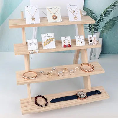 Présentoir 4 niveaux - Présentoirs à bijoux multifonction-3