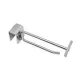 Broche simple pour barre de charge avec tige porte-étiquette ø 5,8 mm x L 8,5 cm - Tige simple - Chrome - Lot de 10 - Broches pour barre de charge