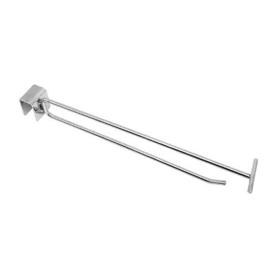 Broche simple pour barre de charge avec tige porte-étiquette ø 5,8 mm x L 23,5 cm - Tige simple - Chrome - Lot de 10 - Broches pour barre de charge
