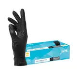 Gants jetables nitrile noirs non poudrés Taille 8 / M - Boîte de 100 - Gants jetables