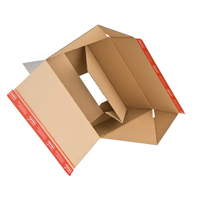 Carton d'expédition à fond automatique Blanc 18,9x15,4x13,1cm - Boîte carton - Lot de 20 - Cartons d'expédition, Boîtes carton-2
