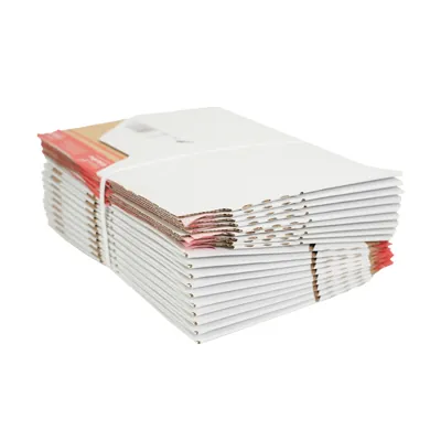 Carton d'expédition à fond automatique Blanc 18,9x15,4x13,1cm - Boîte carton - Lot de 20 - Cartons d'expédition, Boîtes carton-4