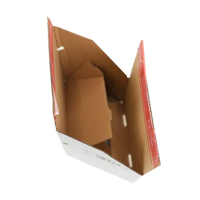 Carton d'expédition à fond automatique Blanc 18,9x15,4x13,1cm - Boîte carton - Lot de 20 - Cartons d'expédition, Boîtes carton-6