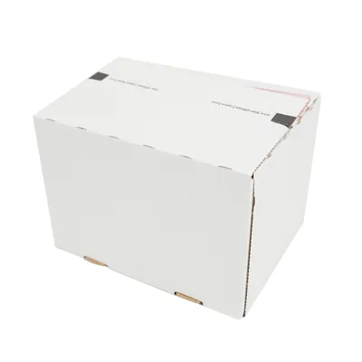 Carton d'expédition à fond automatique Blanc 18,9x15,4x13,1cm - Boîte carton - Lot de 20 - Cartons d'expédition, Boîtes carton-9