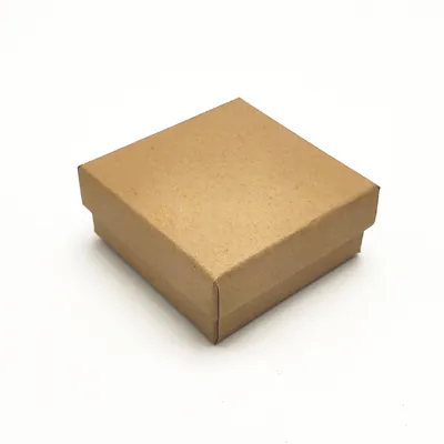 Écrin bijou pour Parure & Bracelet carton kraft brun 8 x 8 x 3,5 cm insert velours - Boite bijoux – Lot de 20 - Écrins à bijoux, Coffrets à bijoux