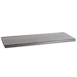 Tablette tôle monobloc - Ligne Store gris métallisé pas de 25 mm