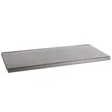 Tablette tôle monobloc - Ligne Store gris métallisé pas de 25 mm