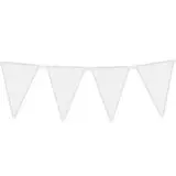 Guirlande 20 fanions blancs - Ballons et Accessoires de fête