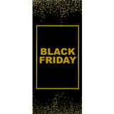 Affiche Black Friday pour vitrine 42 x 100 cm noir / or M1 - Affiches Saisonnières