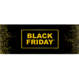 Affiche Black Friday pour vitrine 70 x H 25 cm noir / or M1 - Affiches Saisonnières