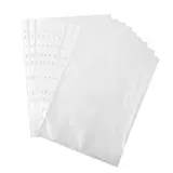 Pochette perforée transparente lisse A4 polypropylène 50 µ Deli - Paquet de 20 - Protèges-documents, Porte-vues
