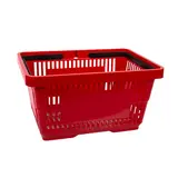 Panier libre-service 20 litres polypropylène - Rouge - Paniers magasin