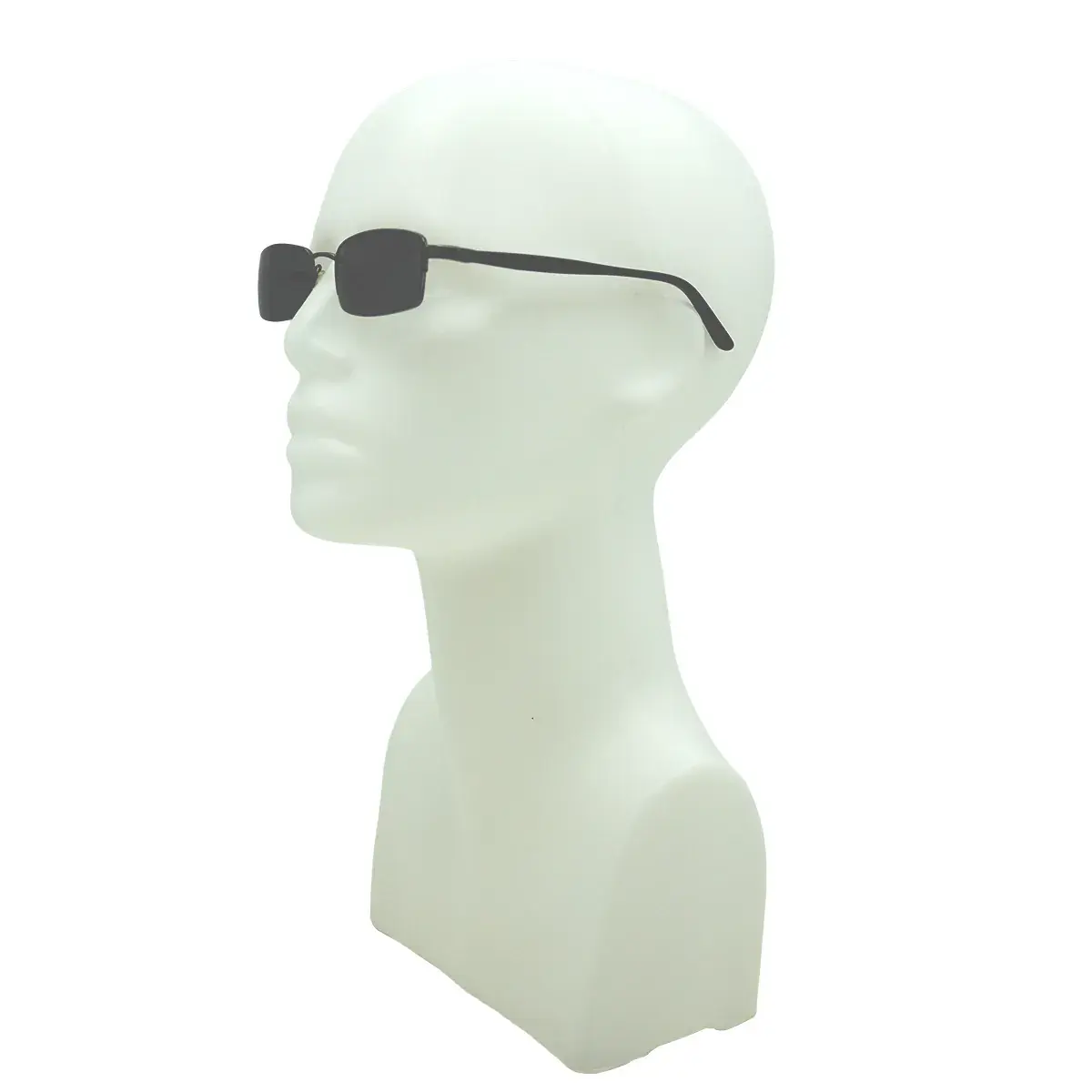 Tête mannequin femme plastique H 38 cm - Tête pour perruque, chapeau - Blanc - Têtes mannequin, têtes à perruque-6