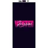 Affiche Ventes privées verticale Néon 40 x 80 cm violet/fuchsia - Affiches Ventes Privées