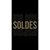Affiche Soldes pour magasin grand format 80 x 150 cm - Noir/Or - Affiches Soldes, Panneau soldes