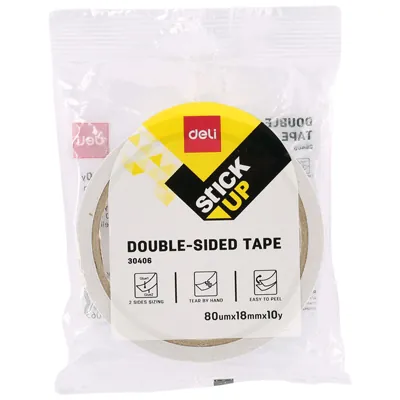 Ruban adhésif double face en mousse EVA DELI 18 mm x 9 m - Rubans adhésif, Double face, Patafix-2