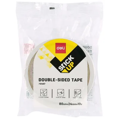Ruban adhésif double face en mousse EVA DELI 24 mm x 9 m - Rubans adhésif, Double face, Patafix-2
