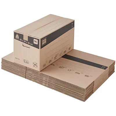 Caisse carton - Caisse américaine carton - Carton déménagement 54L - carton simple cannelure 60 x 30 x 30 cm - Lot de 20 - Caisses américaines cartons-2