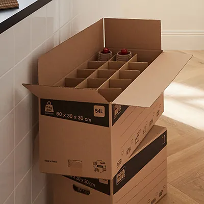 Caisse carton - Caisse américaine carton - Carton déménagement 54L - carton simple cannelure 60 x 30 x 30 cm - Lot de 20 - Caisses américaines cartons-4