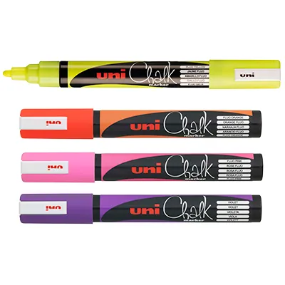 Marqueurs craie fluo pointe ronde 1,8 - 2,5 mm, lot de 4 pièces - Marqueurs-3