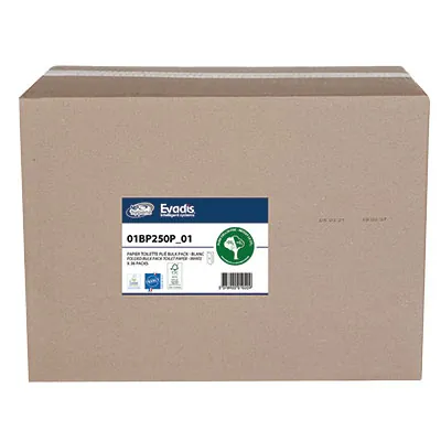 Papier toilette enchevêtré 2 plis - Pliage en V - 36 paquets - Papier toilette et mouchoirs-2