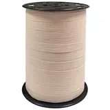 Bolduc mat rose pastel effet crépon 10 mm x 250 m polypropylène - Bolducs unis