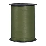 Bolduc mat vert army 10 mm x 250 m polypropylène – Ruban cadeau kaki - Bolducs unis