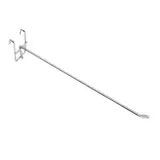 Broche simple pour présentoir grille L 30 cm x ø 4,8 mm Métal chromé - Tige simple - Crochet simple - Lot de 10