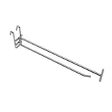 Broche simple avec tige T pour présentoir grille L 23,5 cm x ø 5,8 mm Métal chromé - Lot de 10 - Broches et Bras pour grilles