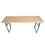 Table brasserie pliante bois / métal 177 x 60 x 75 cm - Tables pliantes, Tables traiteur