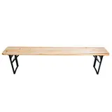 Banc pliant brasserie bois / métal 177 x 25 x 45 cm - Tables pliantes, Tables traiteur